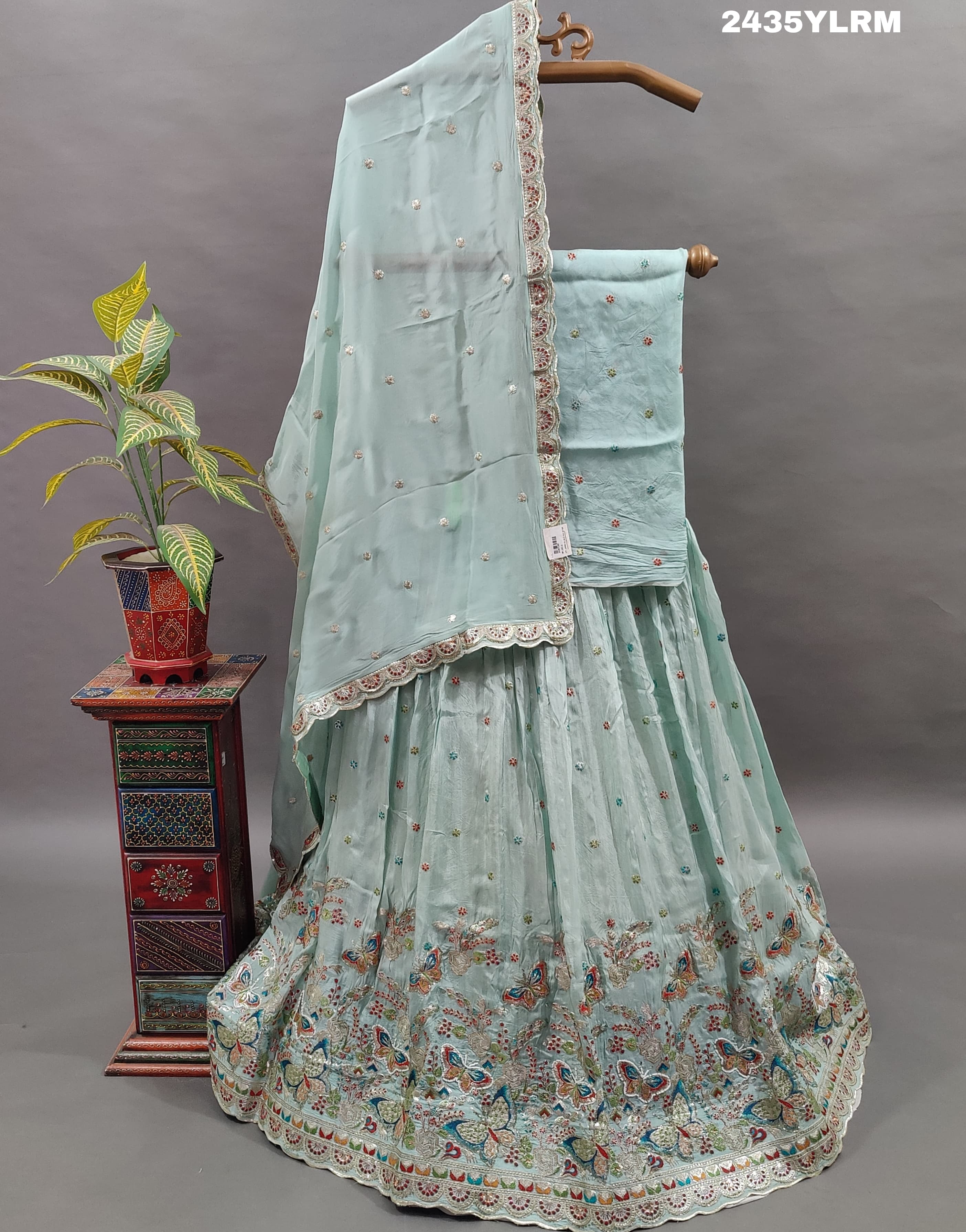 KcPc New Latest Chinon Silk Lehenga with Sequin and Gota patti Touches BTU