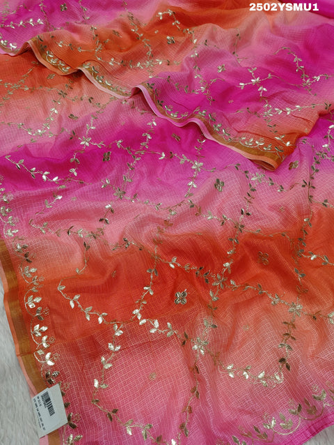 KcPc New Kota Doriya With Beautiful Gotapatti Work Saree SWA
