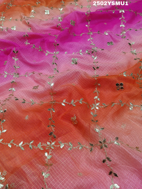 KcPc New Kota Doriya With Beautiful Gotapatti Work Saree SWA