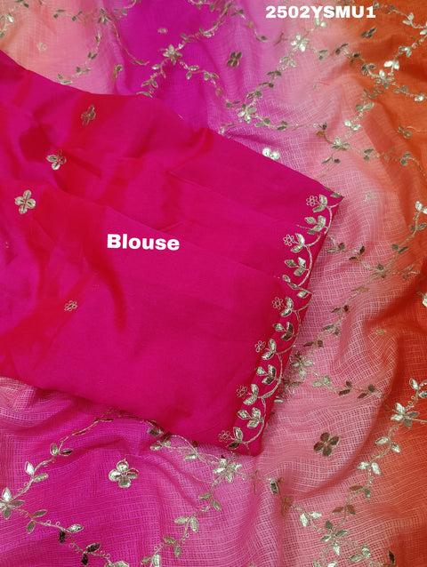 KcPc New Kota Doriya With Beautiful Gotapatti Work Saree SWA