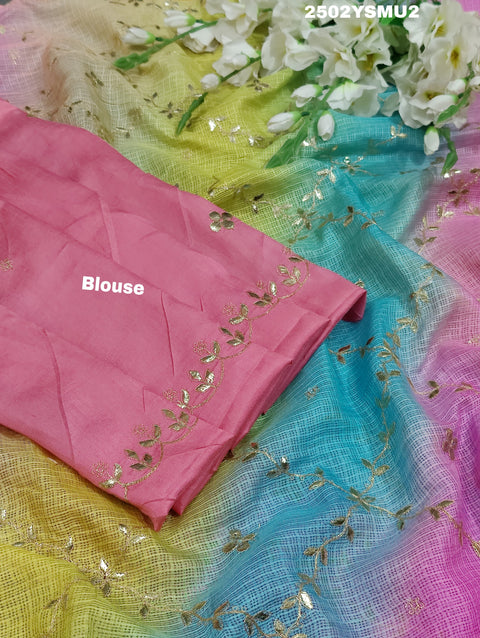KcPc New Kota Doriya Bollywood With Gotapatti Work Saree SWA