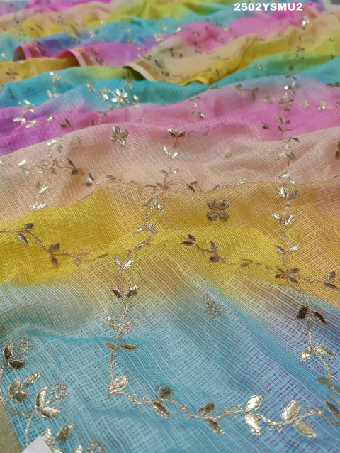 KcPc New Kota Doriya Bollywood With Gotapatti Work Saree SWA