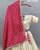 By Bandhani Lehenga With Traditional Wear