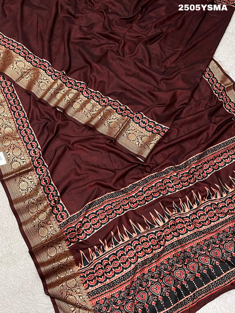 KcPc New Beautiful Upada Silk Banarasi Style with Zari weaving Work  Saree STR
