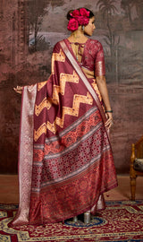 By Ajrakh Saree