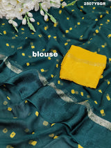 By Bandhani Saree With Casual Wear