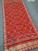 KcPc Latest Pure Gaji Silk Bandhani Gotapatti Designer Jaipuri Traditional DupattaAMT