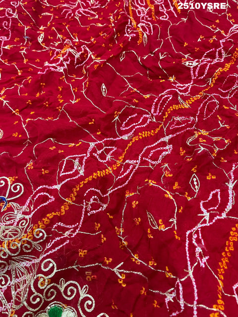 KcPc New Ojariya Bandhani Style With Mukesh work Work Saree AMT