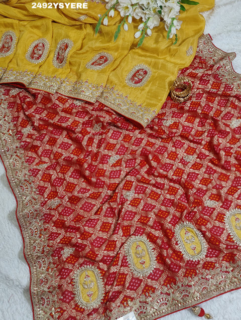 KcPc New Banarasi Silk Designer Sequence Embroidery Work Saree PAL