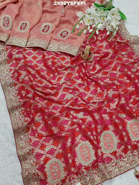 KcPc New Latest Banarasi Silk Designer Sequence Embroidery Work Saree PAL