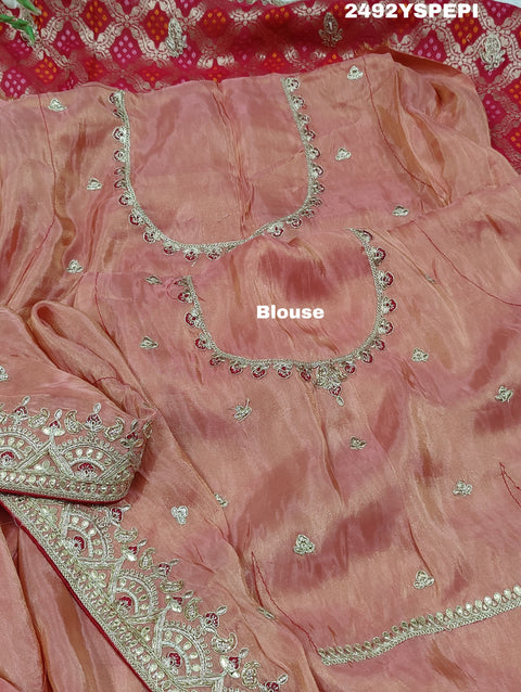 KcPc New Latest Banarasi Silk Designer Sequence Embroidery Work Saree PAL