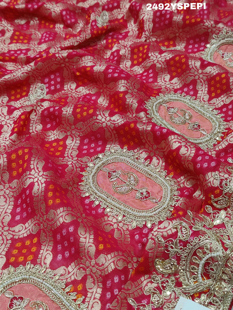 KcPc New Latest Banarasi Silk Designer Sequence Embroidery Work Saree PAL