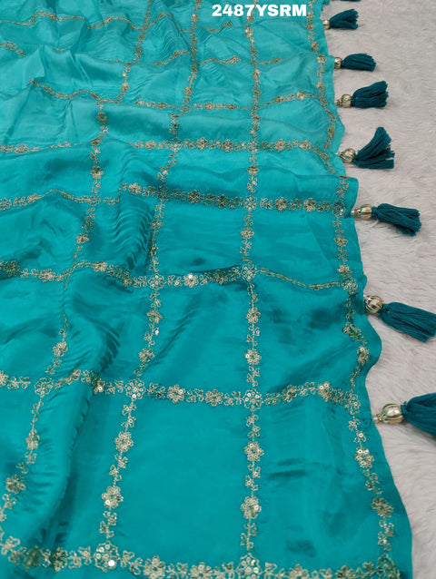 KcPc New latest HO Silk Bollywood Style Wih Pitton Work Saree SVD