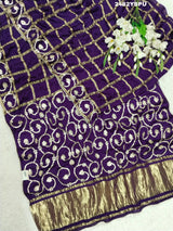 By Bollywood Style Wih Gotapatti Work Saree