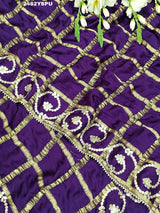 By Bollywood Style Wih Gotapatti Work Saree