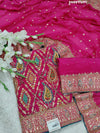 KcPc New Chinon Silk Traditional Style With Cutdana Tari work Suit CSA