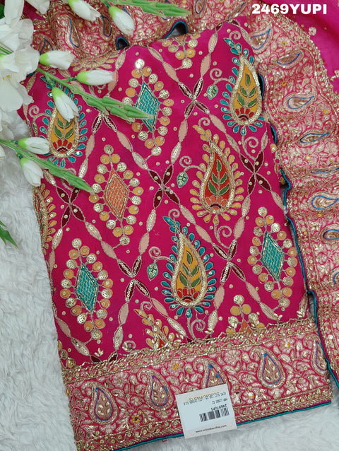 KcPc New Chinon Silk Traditional Style With Cutdana Tari work Suit CSA