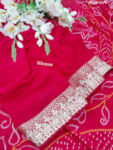 KcPc New Latest Pure Khaddi Georgette With Gotapatti WorkSaree RG
