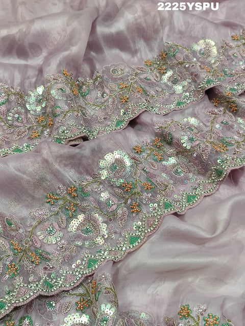 KcPc New Special  Tissue Silk Bollywood Style With Sequence Embroidery Work Saree PAL