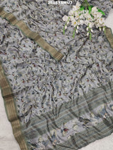KcPc New Arrival Special Cotton silk Printed Style With Zari Border Saree GAN