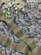 KcPc New Arrival Special Cotton silk Printed Style With Zari Border Saree GAN
