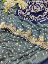 By Bandhani Saree With Party Wear