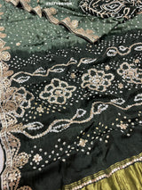 By Bandhani Saree With Party Wear