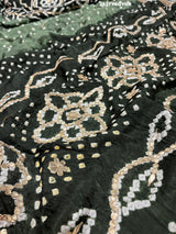 By Bandhani Saree With Party Wear