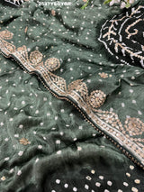 By Bandhani Saree With Party Wear