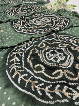 By Bandhani Saree With Party Wear