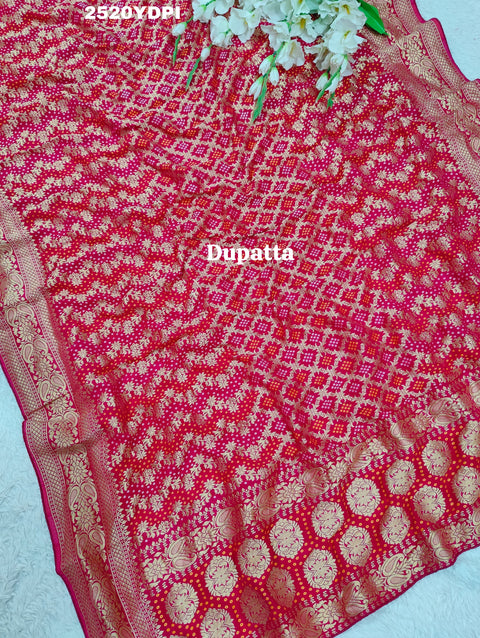 KcPc Latest Khaddi Geoegette Bandhani Style Dupatta RG