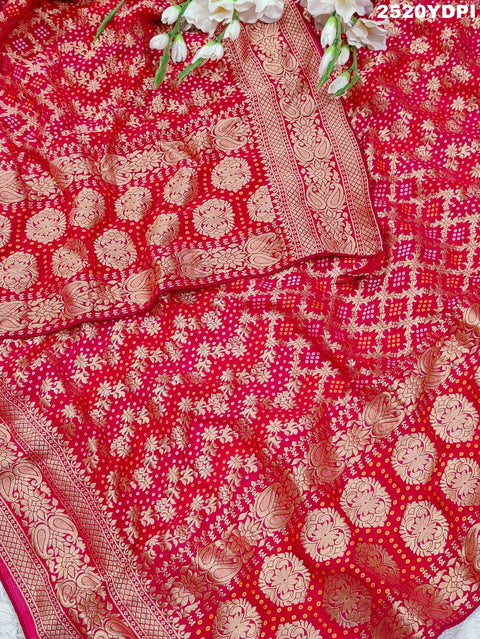 KcPc Latest Khaddi Geoegette Bandhani Style Dupatta RG