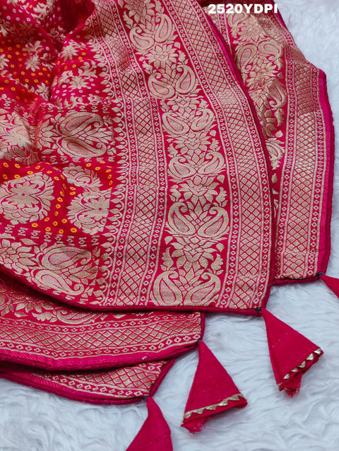 KcPc Latest Khaddi Geoegette Bandhani Style Dupatta RG
