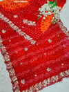 By Bandhani Saree With Festive Wear
