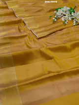 By New Latest Tissue Silk Banarasi Style With Zari Border Work Saree