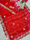 By Bandhani Saree With Festive Wear