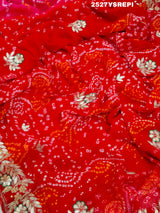 By Bandhani Saree With Festive Wear