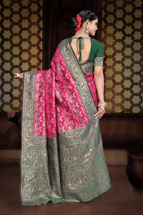 KcPc New Banarasi Silk Printed Saree with Zari Weaving DC