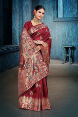 By Banarasi Saree With Festive Wear