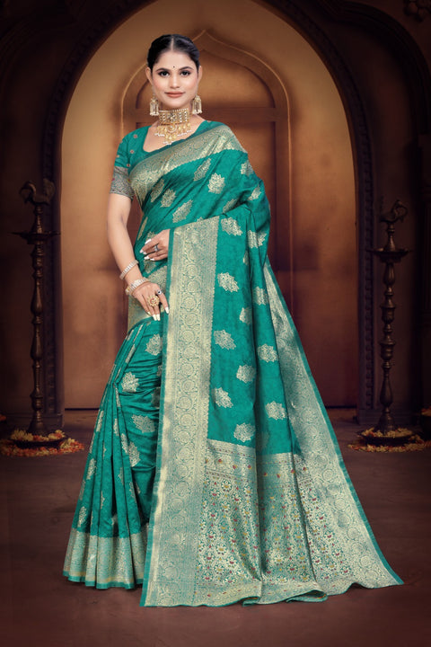 KcPc New Dola Silk Banarasi Saree with Classic Zari Weaving Palu DC