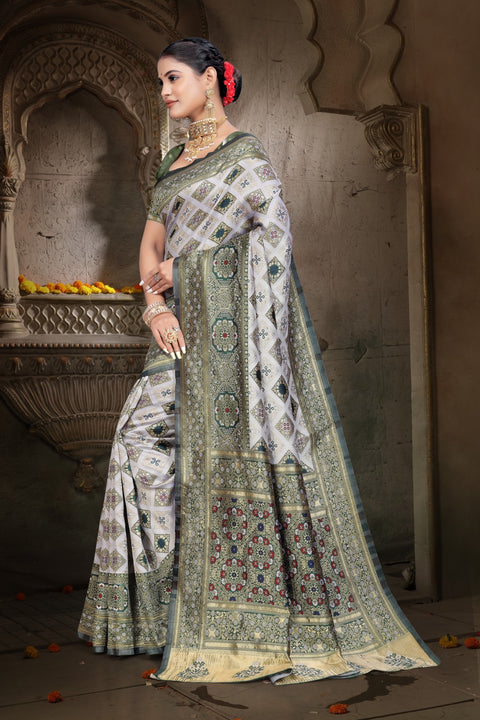 KcPc Elegant Festive Saree in Banarasi Dola Silk With Blouse DC