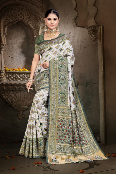 KcPc Elegant Festive Saree in Banarasi Dola Silk With Blouse DC