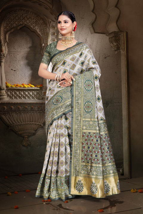 KcPc Elegant Festive Saree in Banarasi Dola Silk With Blouse DC