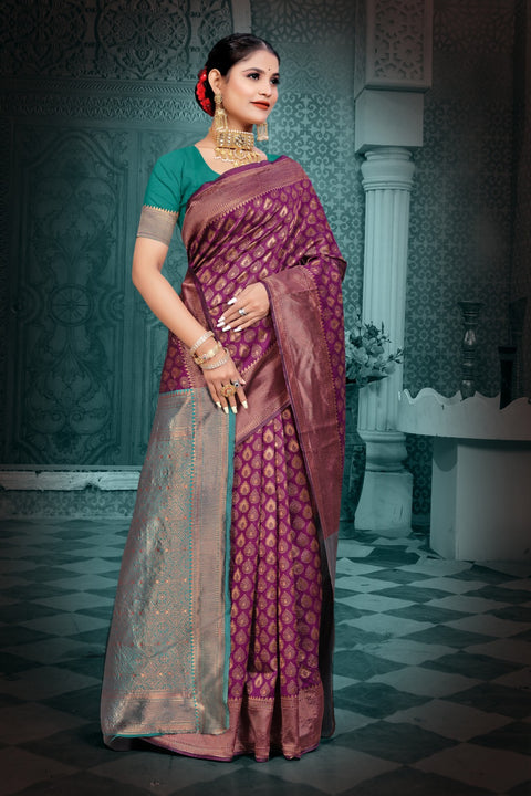 KcPc New Dola Silk Banarasi Saree with Fancy Palu DC