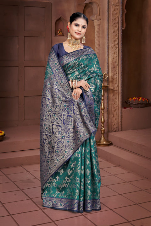 KcPc Dola silk Banarasi Saree with Rich Zari Weaving Saree DC