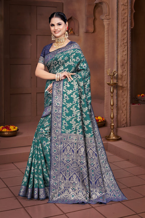 KcPc Dola silk Banarasi Saree with Rich Zari Weaving Saree DC
