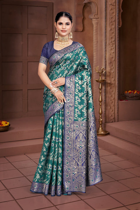 KcPc Dola silk Banarasi Saree with Rich Zari Weaving Saree DC