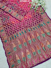 Janglaw Bandhani style in kaddi fabric 