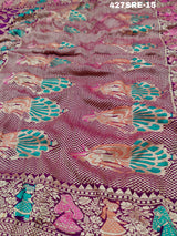 Janglaw Bandhani style in kaddi fabric 