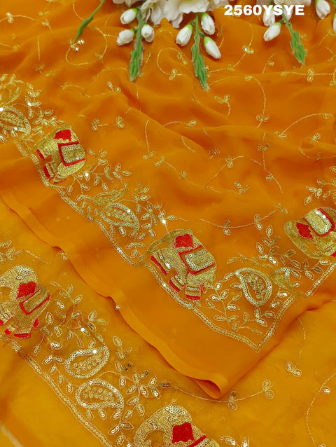 KcPc Special Classic Traditional Saree in Royal Georgette Fabric  JAY
